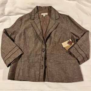 Coldwater Creek Women's Brown Blazer